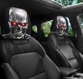 Car Headrest Cover (1pc) - Terminator T-800 Themed Universal Vehicle Accessories - Halloween A.I. Scary Horror Theme