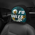 FO Eagles Car Headrest Cover (1pc) - Football Fan Auto Accessories