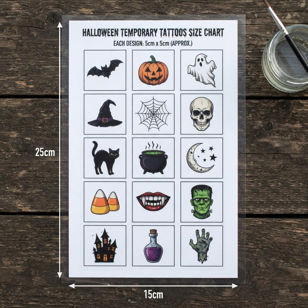 Hitman Barcode Temporary Tattoo - Agent Barcode Temporary Tattoo, Halloween Costume Tattoo, Video Game Costume, 15-Piece Pack, 5x5cm Size, Gift for Friends and Fans, Halloween Spirits Fun For Event (Copy)