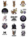 Scooby-Doo Theme Temporary Tattoos, 15-Piece Pack, 5x5cm Size, Gift for Friends and Fans, Halloween Spirits Fun For Event