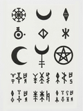 Witch Face Tattoos, Witchcraft Temporary Tattoo, Halloween Cosplay Kit, 15-Piece Pack, 5x5cm Size, Gift for Friends and Fans, Halloween Spirits Fun For Event