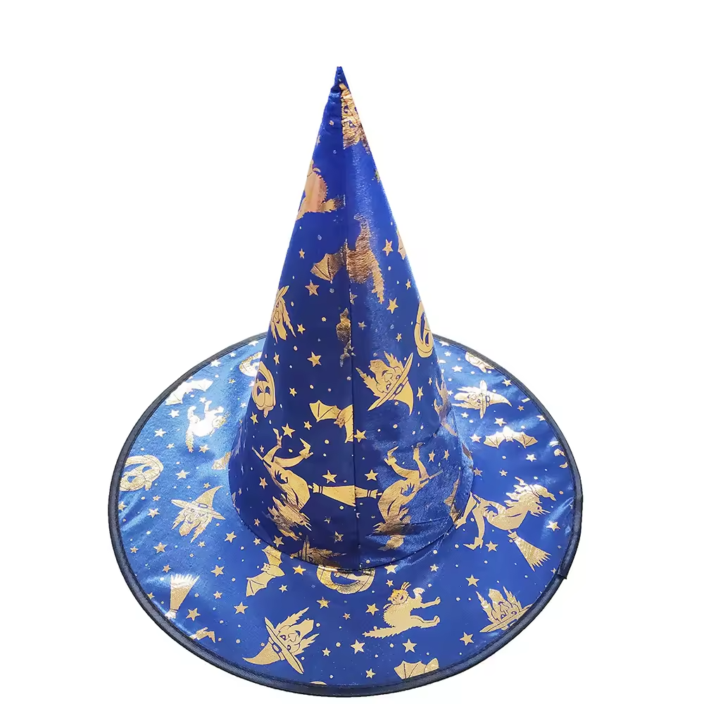 Masquerade Party Halloween Costume, Accessory Decoration Party, Pumpkin Witch, Kid Adult Hats, Wizard Hat