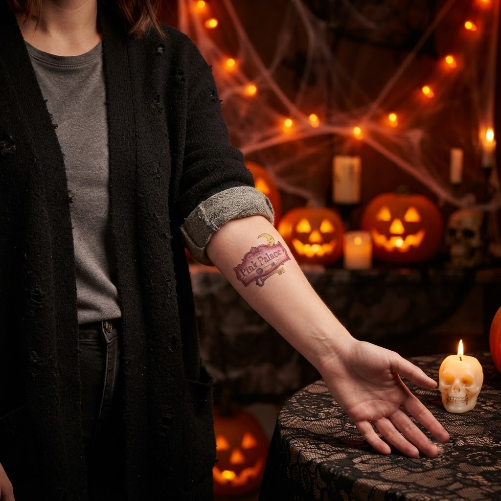Coraline Theme Temporary Tattoos, 15-Piece Pack, 5x5cm Size, Gift for Friends and Fans, Halloween Spirits Fun For Event