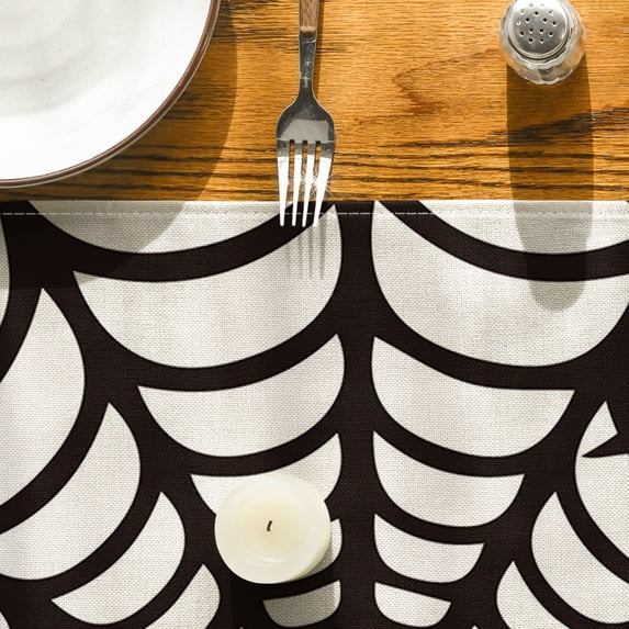 Spider Web Halloween Table Runner
