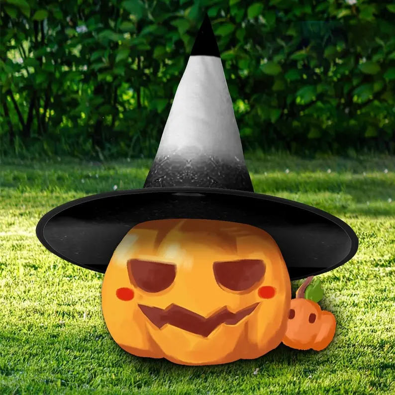 Halloween Witch Hat: Black Costume Accessory, Halloween Custom, Spooky Season Gift, Accessories for Porch Yard Indoor Outdoor Decor