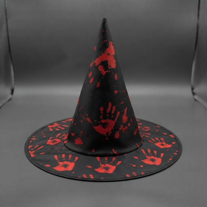 Black With Red Handprints, Halloween Costume, Spooky Season Gift, Accessories for Porch Yard Indoor Outdoor Decor