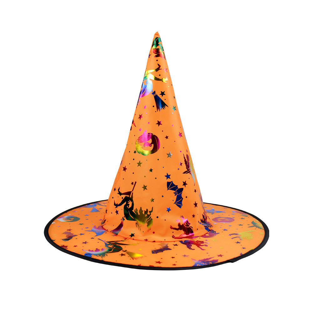 Witch Hat For Halloween Party Costume Masquerade Accessory, Rainbow Pattern, Spooky Season Gift, Accessories for Porch Yard Indoor Outdoor Decor