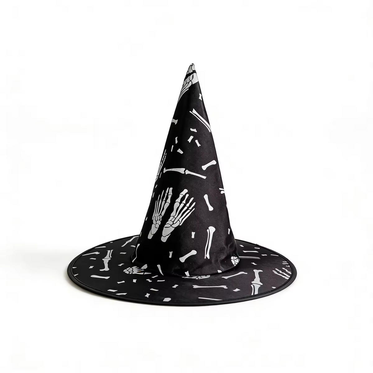 Halloween Skull Witch Hat Party, Witch Hat Costume Props, Black Witch Hat, Spooky Season Gift, Accessories for Porch Yard Indoor Outdoor Decor