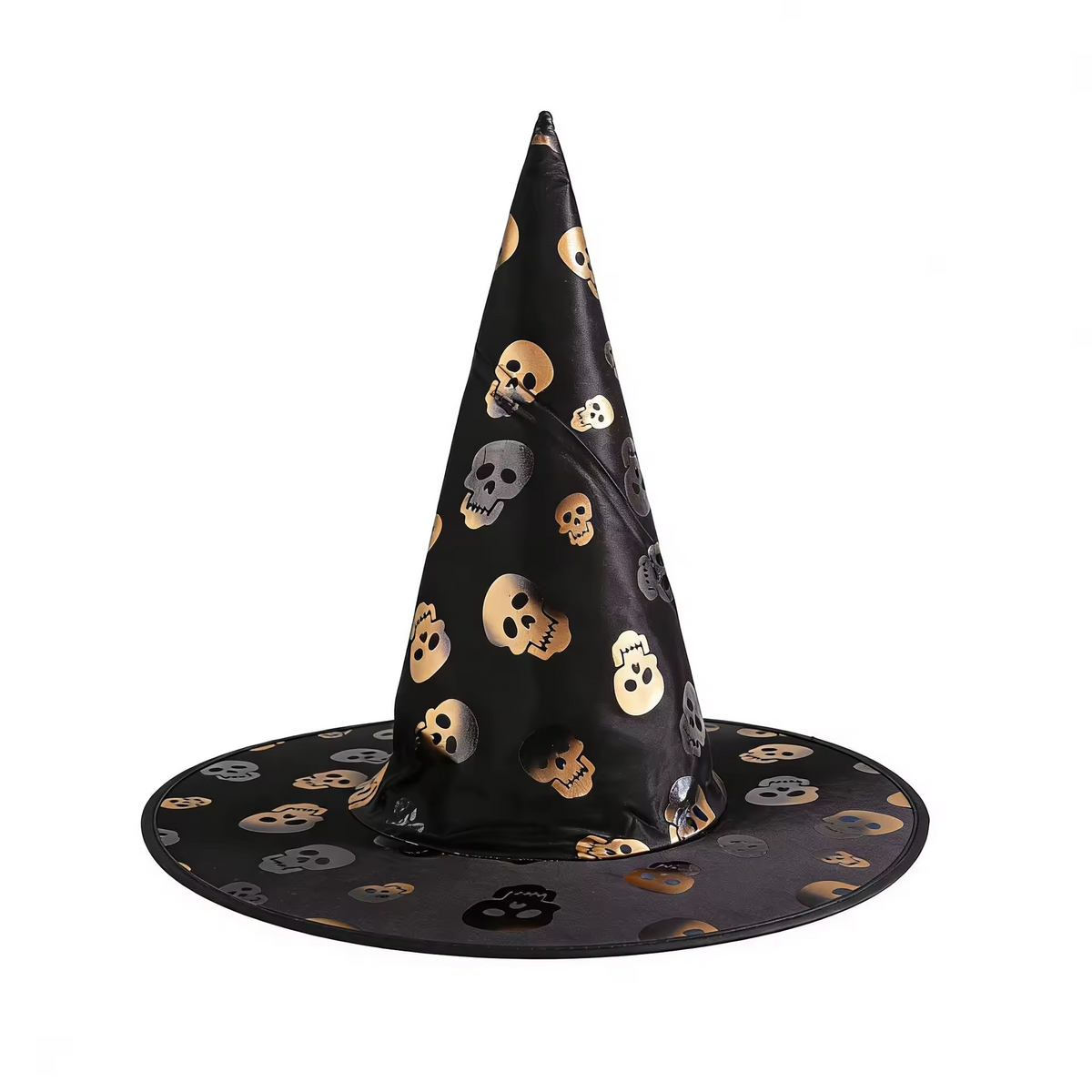Halloween Skulls Witch Hat Party, Witch Hat Costume Props, Black Witch Hat, Spooky Season Gift, Accessories for Porch Yard Indoor Outdoor Decor