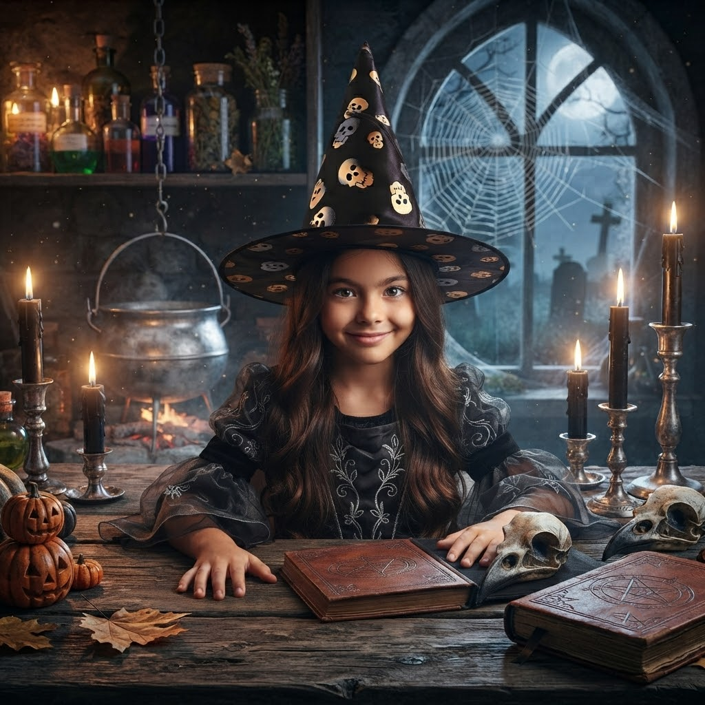 Halloween Skulls Witch Hat Party, Witch Hat Costume Props, Black Witch Hat, Spooky Season Gift, Accessories for Porch Yard Indoor Outdoor Decor