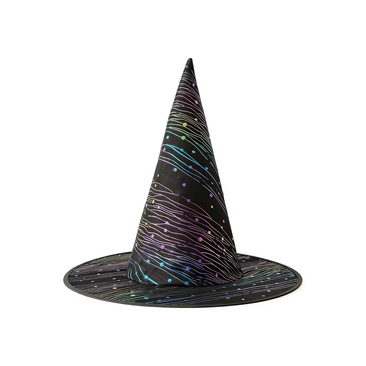 Halloween Colourful Witch Hat Party, Witch Hat Costume Props, Black Witch Hat, Spooky Season Gift, Accessories for Porch Yard Indoor Outdoor Decor
