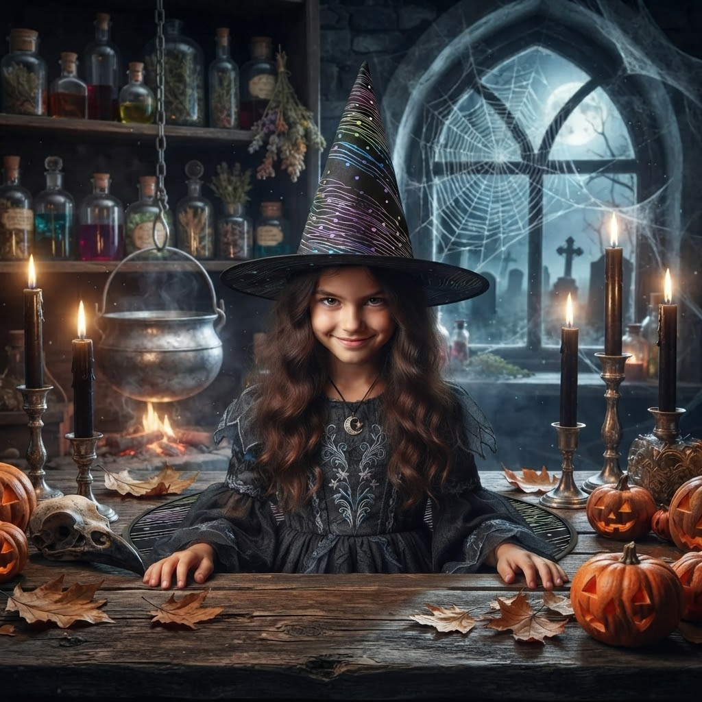 Halloween Colourful Witch Hat Party, Witch Hat Costume Props, Black Witch Hat, Spooky Season Gift, Accessories for Porch Yard Indoor Outdoor Decor