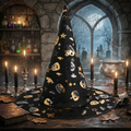 Halloween Pumpkins And Bats Witch Hat Party, Witch Hat Costume Props, Black Witch Hat, Spooky Season Gift, Accessories for Porch Yard Indoor Outdoor Decor