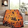 Metawu Witch Blanket Halloween Throw Blankets for Women Witch Flannel Fleece Blankets for Couch Sofa Bed Chair Decor Halloween Decorations Blanket