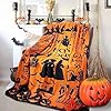Movie Witch Blanket Halloween Throw Blanket Flannel Fleece Couch Sofa Bed Decor Blanket for Women Men Adults Kids Halloween Gift