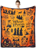 Metawu Witch Blanket Halloween Throw Blankets for Women Witch Flannel Fleece Blankets for Couch Sofa Bed Chair Decor Halloween Decorations Blanket