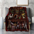 This Is My Horror Movie Watching Blanket Gothic Bat Pattern Throw