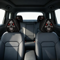 Grim Reaper Skull Car Headrest Cover, Red Eyes Horror Auto Seat Decor (1pc), Gothic Halloween Car Interior Accessory, Headrest Protector