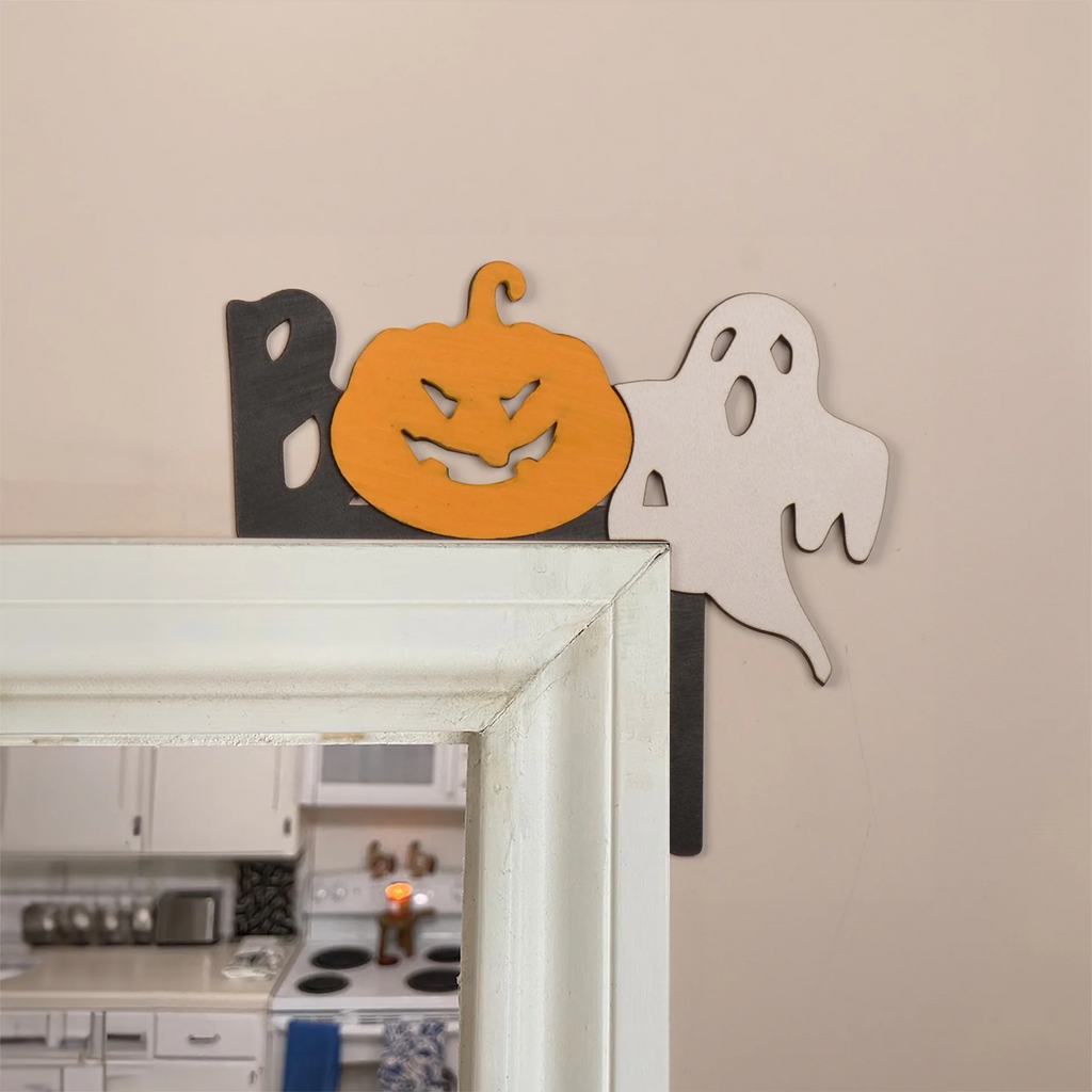 Cute Wooden Halloween Door Corner Decoration