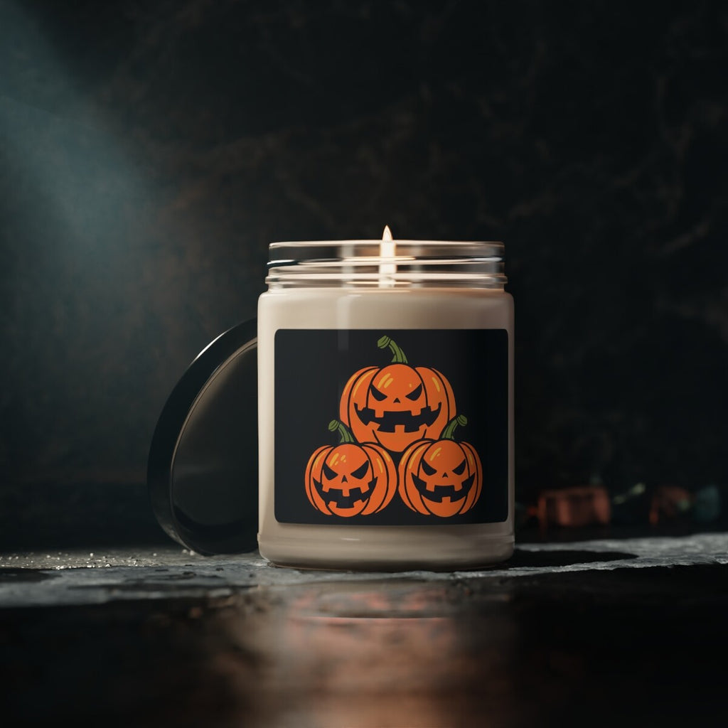 Halloween Soy Candle, Trick or Treat Scented Candle, Spooky Season Home Decor, Cozy Fall Candle, Halloween Gift, Pumpkin & Ghost Decor