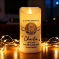 Personalized Pet Memorial LED Candle with Photo, Custom Dog & Cat Remembrance Light, Pet Loss Gift, Pet Sympathy Keepsake, In Loving Memory Decor