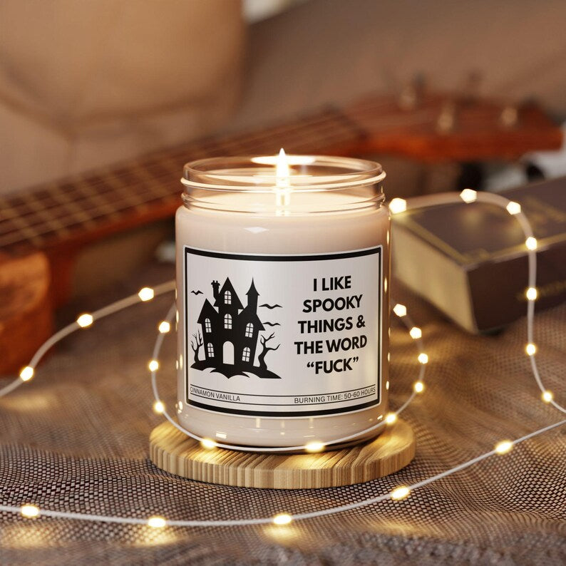 Funny Halloween Scented Candle | Spooky Fall Soy Wax Candle | Cute Halloween Home Decor | Funny Halloween Gift
