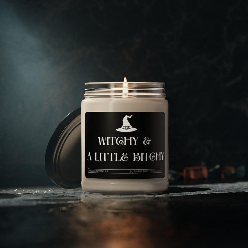 Witchy Scented Candle, Funny Sassy Halloween Candle, Spooky Fall Home Decor, Witch Halloween Gift, Cozy Autumn Candle, Witchy Room Decor