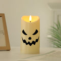 🎃👻 Halloween Spooky Face Jack-O'-Lantern LED Candle 🕯️🧡