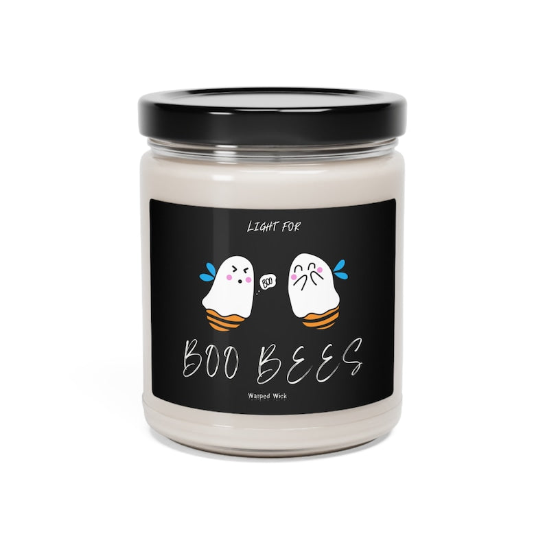 Ghost Bees Halloween Soy Candle – Light for Boo Bees Graphic, Cute Spooky Candle, Fall Home Decor
