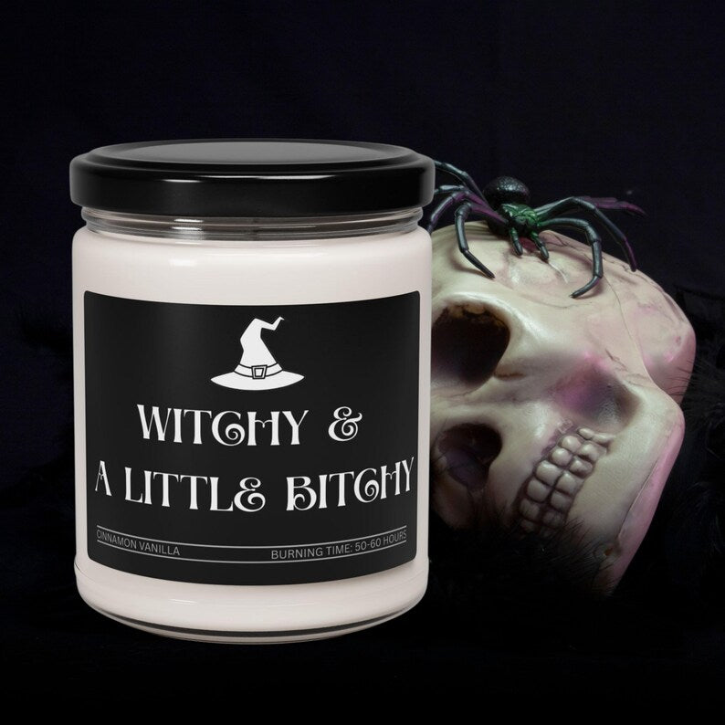Witchy Scented Candle, Funny Sassy Halloween Candle, Spooky Fall Home Decor, Witch Halloween Gift, Cozy Autumn Candle, Witchy Room Decor
