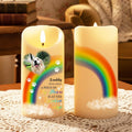 Personalized Pet Photo Memorial LED Candle, Custom Dog Cat Picture Remembrance Light, Flameless Pet Sympathy Gift, Christmas Memorial Keepsake for Her Him