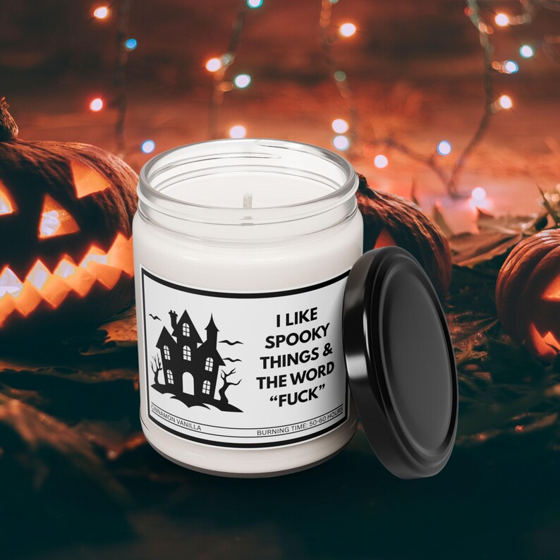 Funny Halloween Scented Candle | Spooky Fall Soy Wax Candle | Cute Halloween Home Decor | Funny Halloween Gift