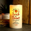 🎃🍬 Personalized Trick or Treat Halloween LED Candle 🕯️👻