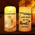 Custom Pet Memorial LED Candle, Personalized Pet Photo Keepsake, Dog & Cat Remembrance Candle, Pet Loss Sympathy Gift, In Loving Memory Decor