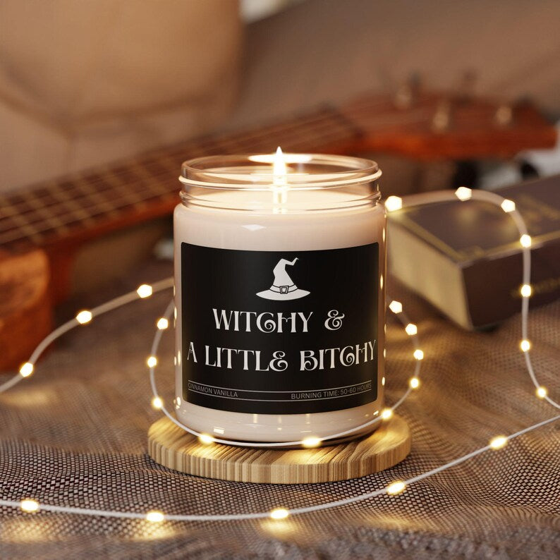 Witchy Scented Candle, Funny Sassy Halloween Candle, Spooky Fall Home Decor, Witch Halloween Gift, Cozy Autumn Candle, Witchy Room Decor
