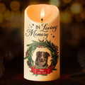 Custom Pet Photo Memorial Candle, Personalized In Loving Memory LED Candle, Dog & Cat Remembrance Gift, Pet Loss Sympathy Keepsake