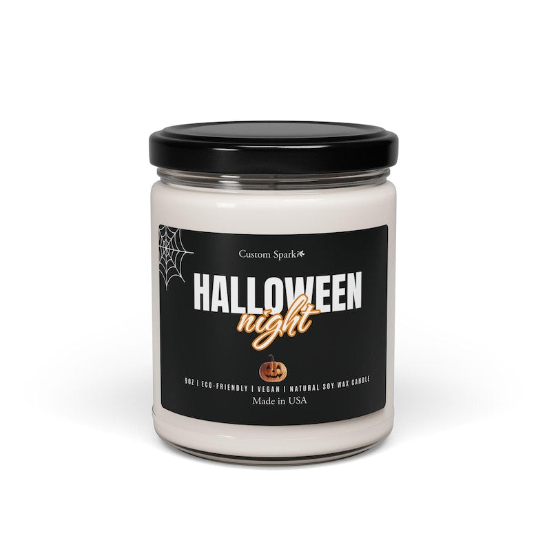Spooky Halloween Scented Soy Candle – Cozy Fall Home Decor, Autumn Fragrance, Cute Seasonal Gift