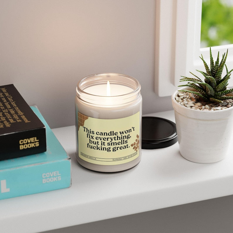 Funny Sarcastic Scented Candle, Witty Humor Candle for Friends, Hilarious Home Decor, Sassy Novelty Gift, Adult Humor Candle, Funny Gift Idea