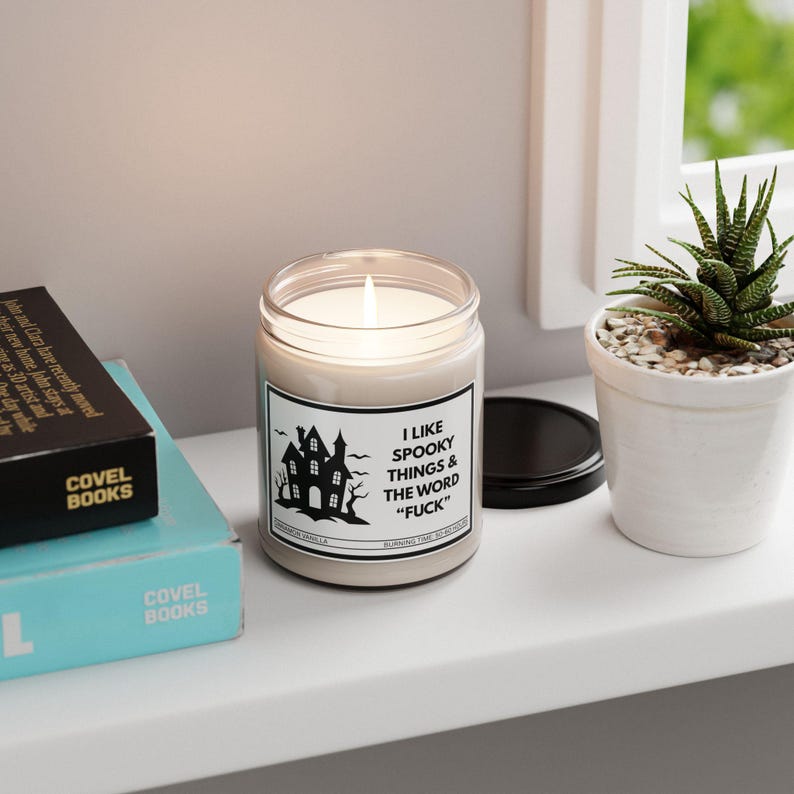 Funny Halloween Scented Candle, Spooky Fall Soy Candle, Cute Halloween Home Decor, Cozy Autumn Candle, Halloween Gift, Spooky Season Decor