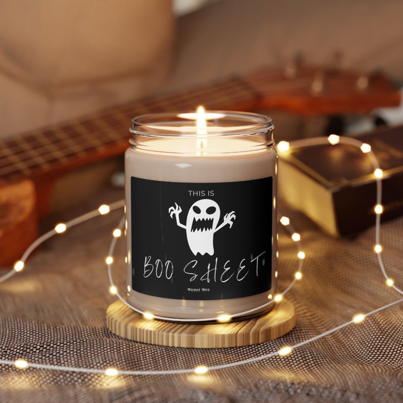 Boo Sheet Ghost Soy Candle, Funny Halloween Scented Candle, Cute Ghost Decor, Spooky Fall Home Decor, Halloween Gift, Cozy Autumn Candle