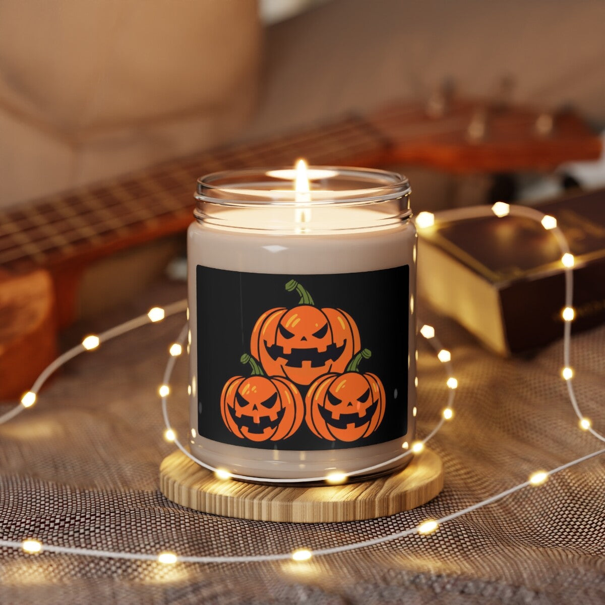 Halloween Soy Candle, Trick or Treat Scented Candle, Spooky Season Home Decor, Cozy Fall Candle, Halloween Gift, Pumpkin & Ghost Decor