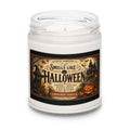 🎃 Halloween Candle, Cinnamon Vanilla Scent, Haunted House Decor, Black Cat Spooky Candle 🐈‍⬛🕯️