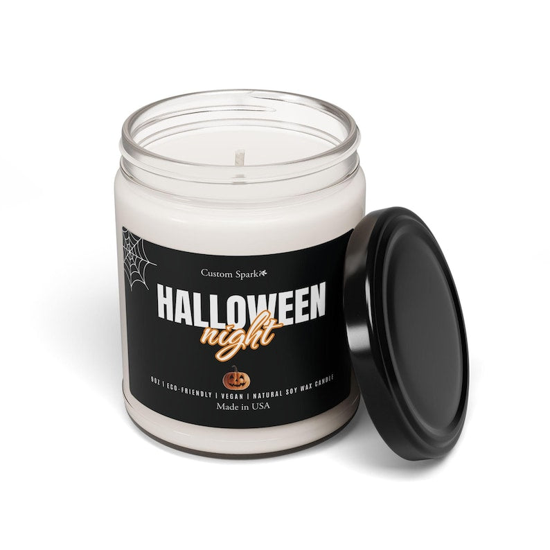 Halloween Scented Soy Candle, Spooky Season Candle, Cozy Fall Home Decor, Halloween Gift, Autumn Scented Candle, Witchy & Pumpkin Decor