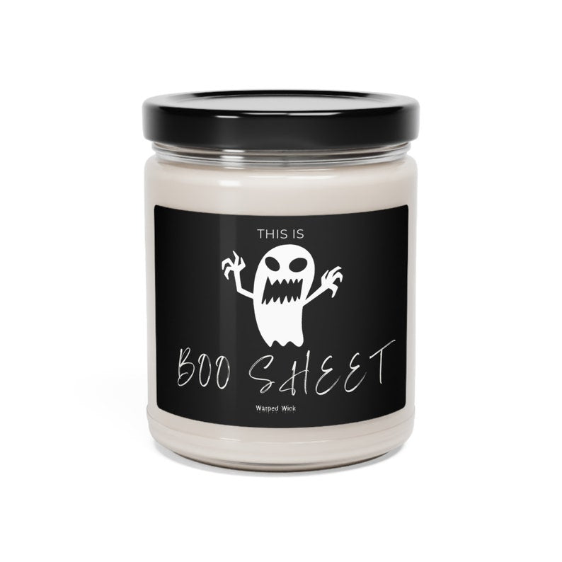 Boo Sheet Ghost Soy Candle, Funny Halloween Scented Candle, Cute Ghost Decor, Spooky Fall Home Decor, Halloween Gift, Cozy Autumn Candle