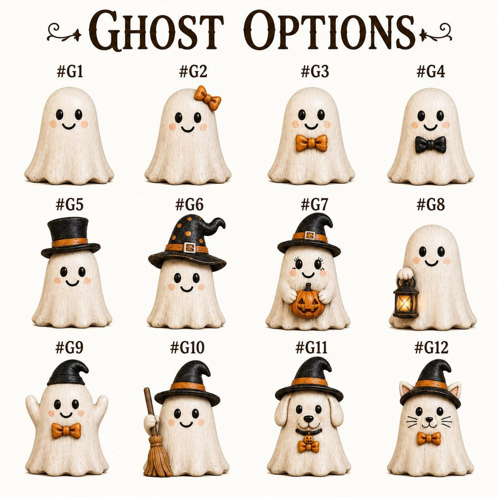 Personalized Halloween Gang Wood Sign, 3D Layered Ghost Family Decor With Custom Names, Crescent Moon Shelf Sitter For Fall Mantel