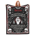 Ouija Board Goth Throw Blanket Halloween Blanket, Witch Spooky Flannel Throw Blanket