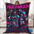 Halloween Horror Nights Blanket, Horror Movie Characters Blanket