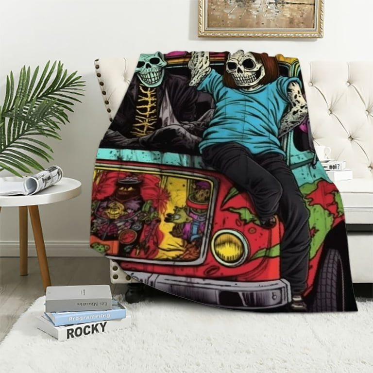 COMIO Horror Movie Blanket Spooky and Cozy Halloween Throw