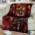 Halloween This Is My Horror Movie Watching Quilt Blanket, Horror