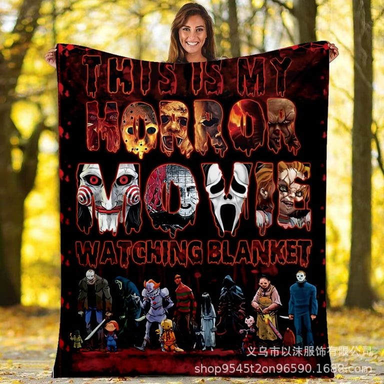 Personalized Halloween Fleece Blanket, Custom Name Ghost Pumpkin Throw, Spooky Camping Blanket, Kids Fall Blanket, Cozy Autumn Gift for Her (Copy)